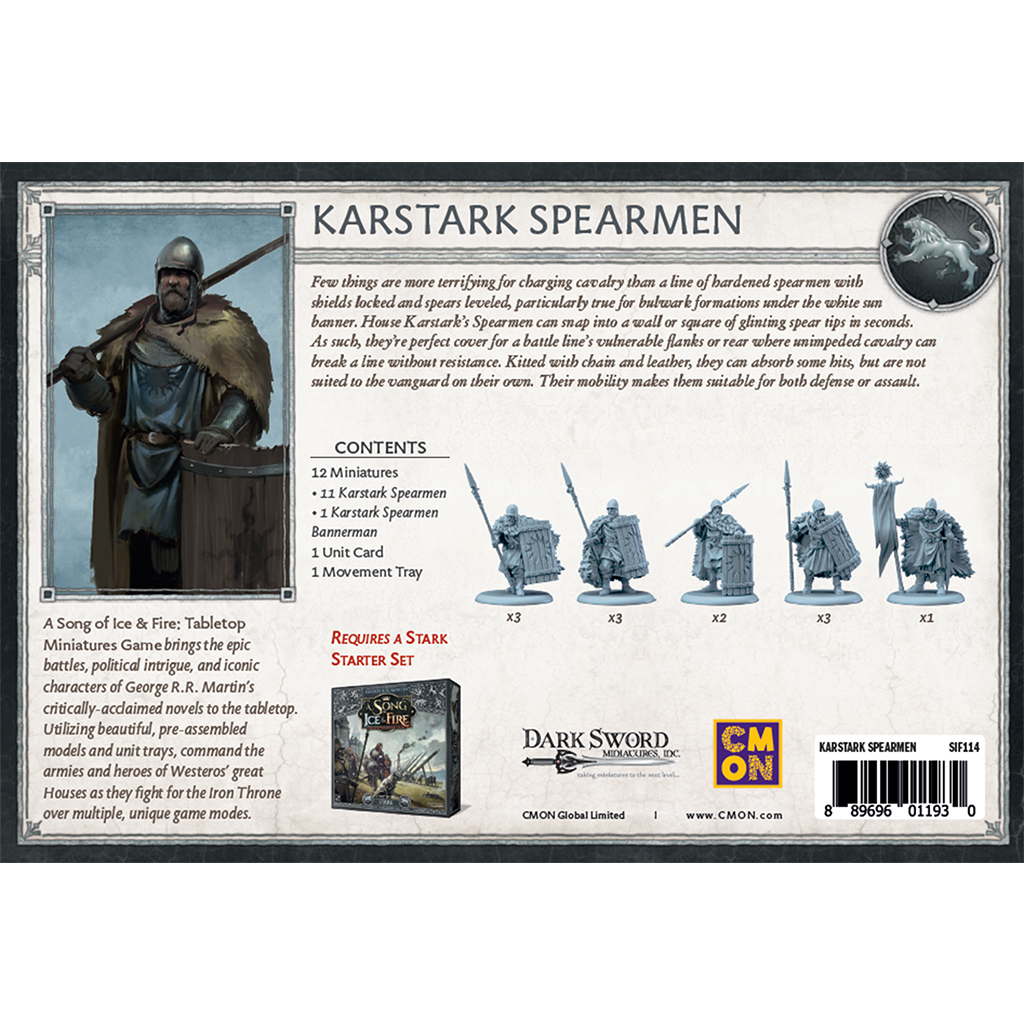 A Song of Ice & Fire - House Karstark Spearmen 