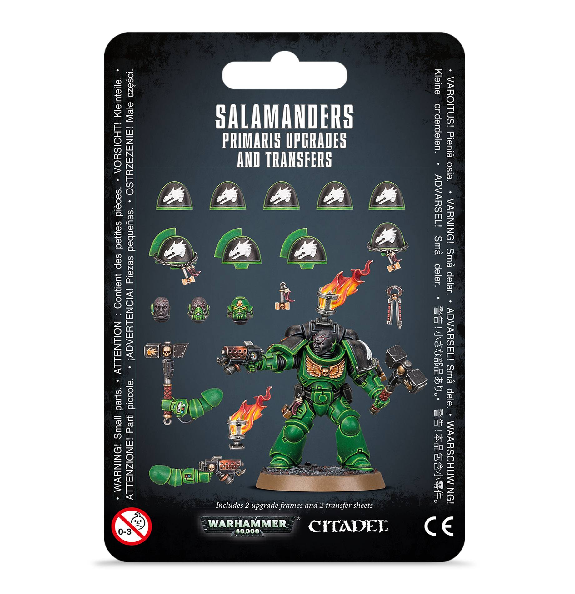 Upgrades und Abziehbilderbögen: Salamanders Primaris