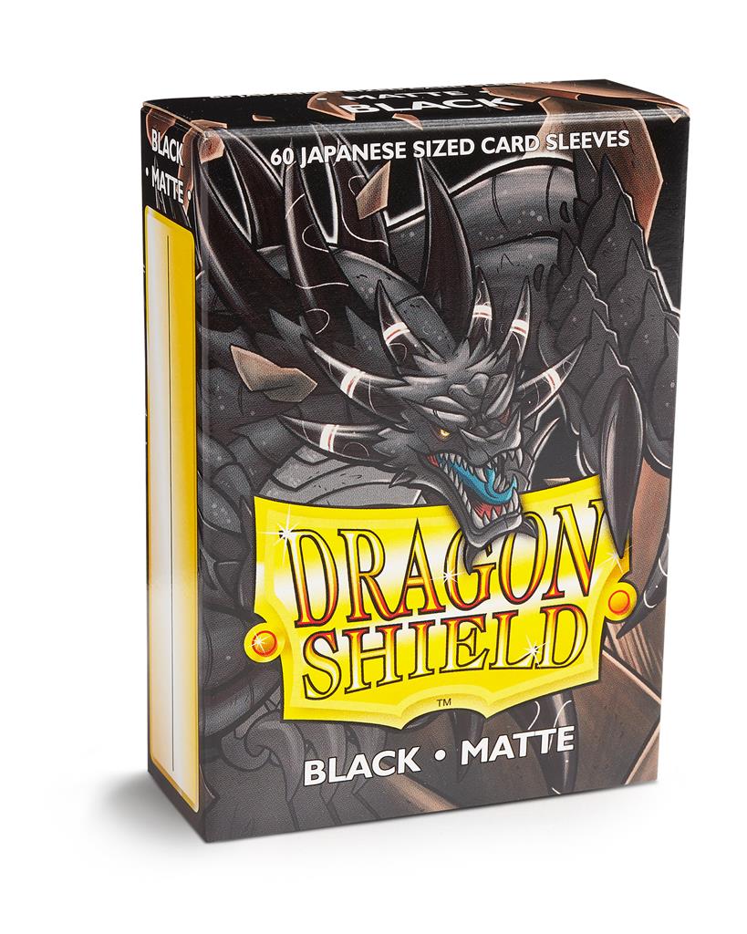  Dragon Shield Small Sleeves - Japanese Black Matte(60 Sleeves)  