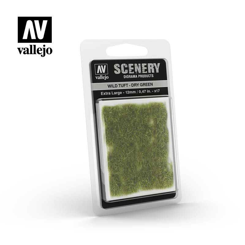 Vallejo Scenery: Wild Tuft - Dry Green Extra large 12mm