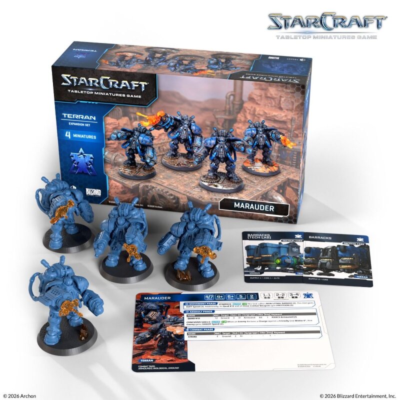 StarCraft Miniatures Game - Marauder - Terran - Expansion Set