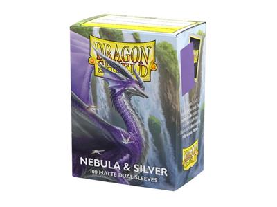  Dragon Shield Sleeves - Standard size - Matte Dual - Nebula & Silver 