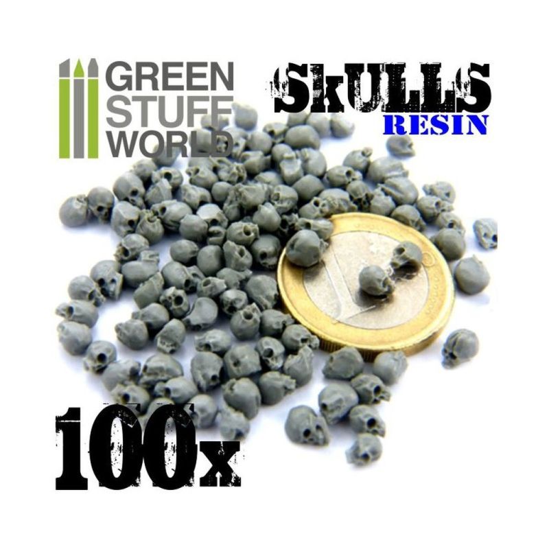 Green Stuff World 100x Totenschädel - Totenköpfe