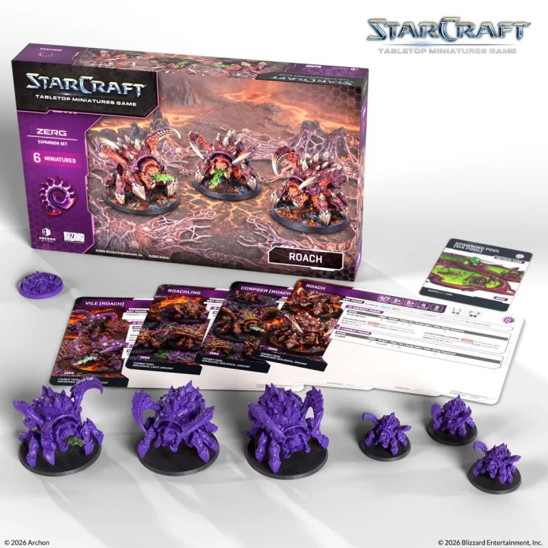 StarCraft Miniatures Game - Roach - Zerg - Expansion Set