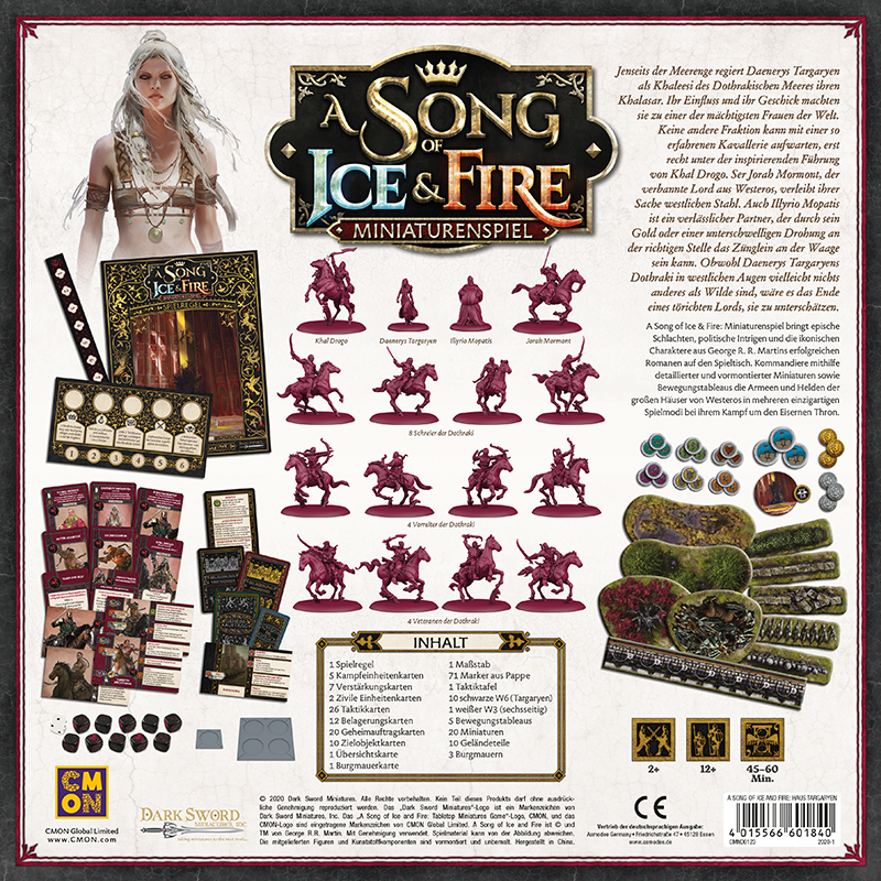 A Song of Ice & Fire - Targaryen Starterset • Grundspiel DE