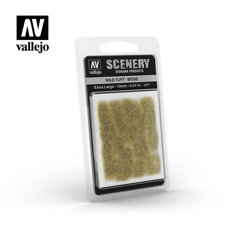 Vallejo Scenery: Wild Tuft - Beige Extra Large 12mm