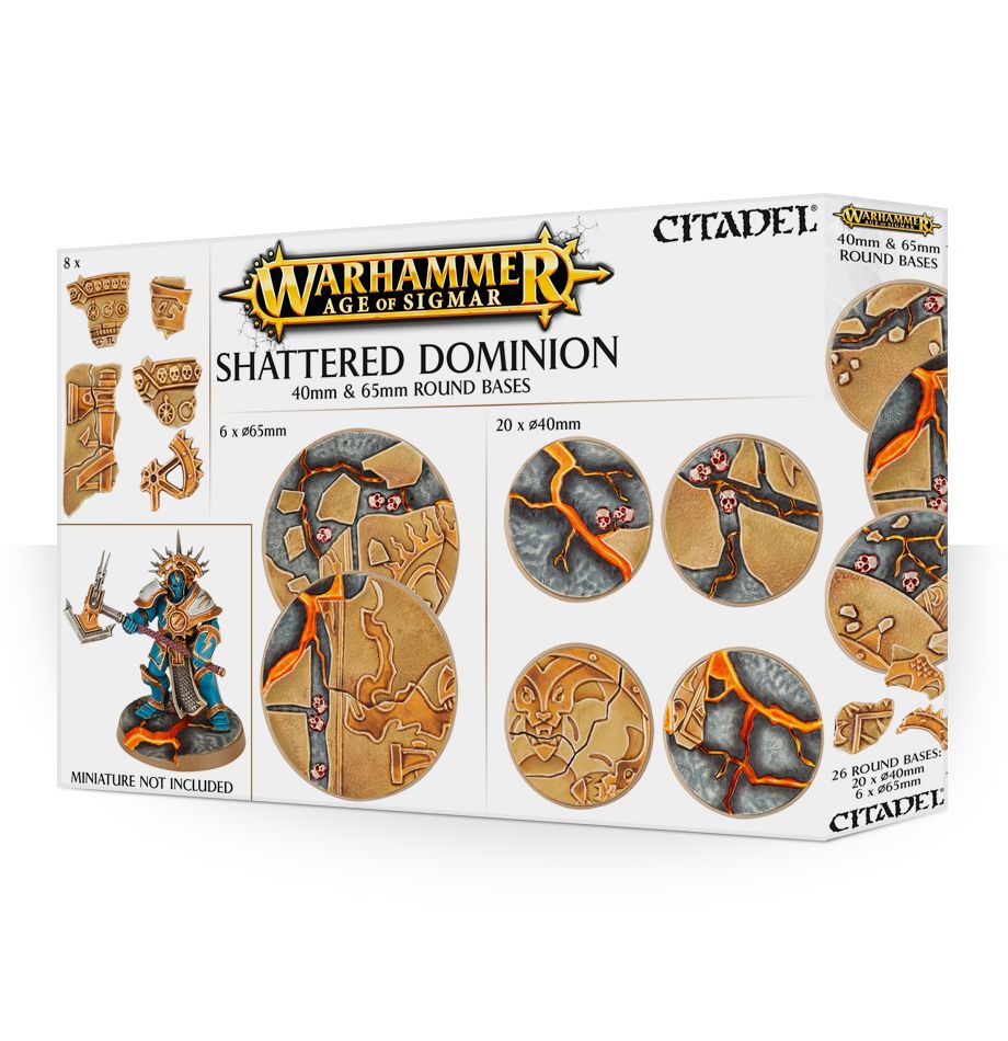 Shattered Dominion: Rundbases (40 mm & 65 mm)