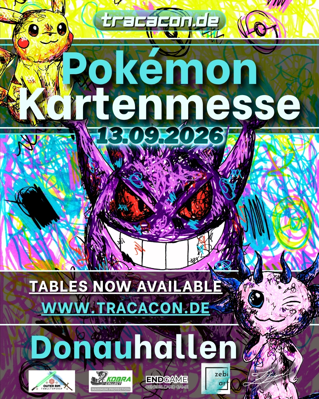 Pokemon Turnier auf der Tracacon in Donaueschingen am 13.09.2026
