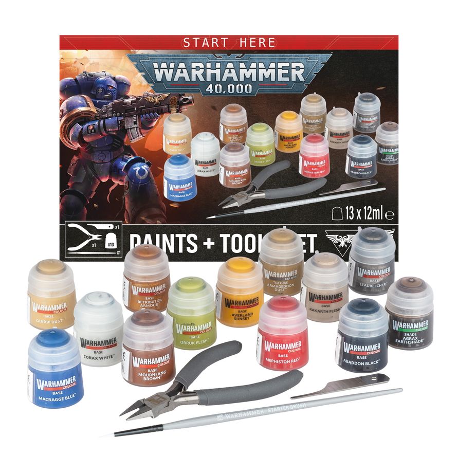 Warhammer 40.000: Farben + Werkzeugset