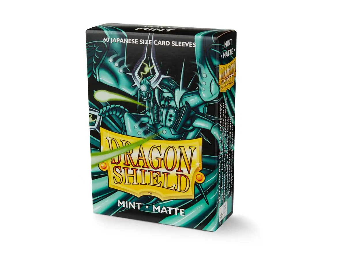  Dragon Shield Japanese size Dual Matte Sleeves - Mint (60 Sleeves) 