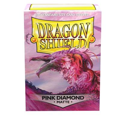 Standart Size Card Sleeves: Pink Diamond Matte 
