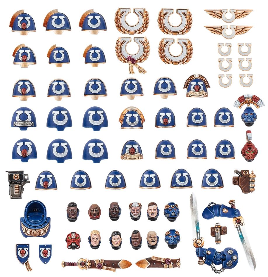 Upgradeset und Abziehbilderbogen der Ultramarines