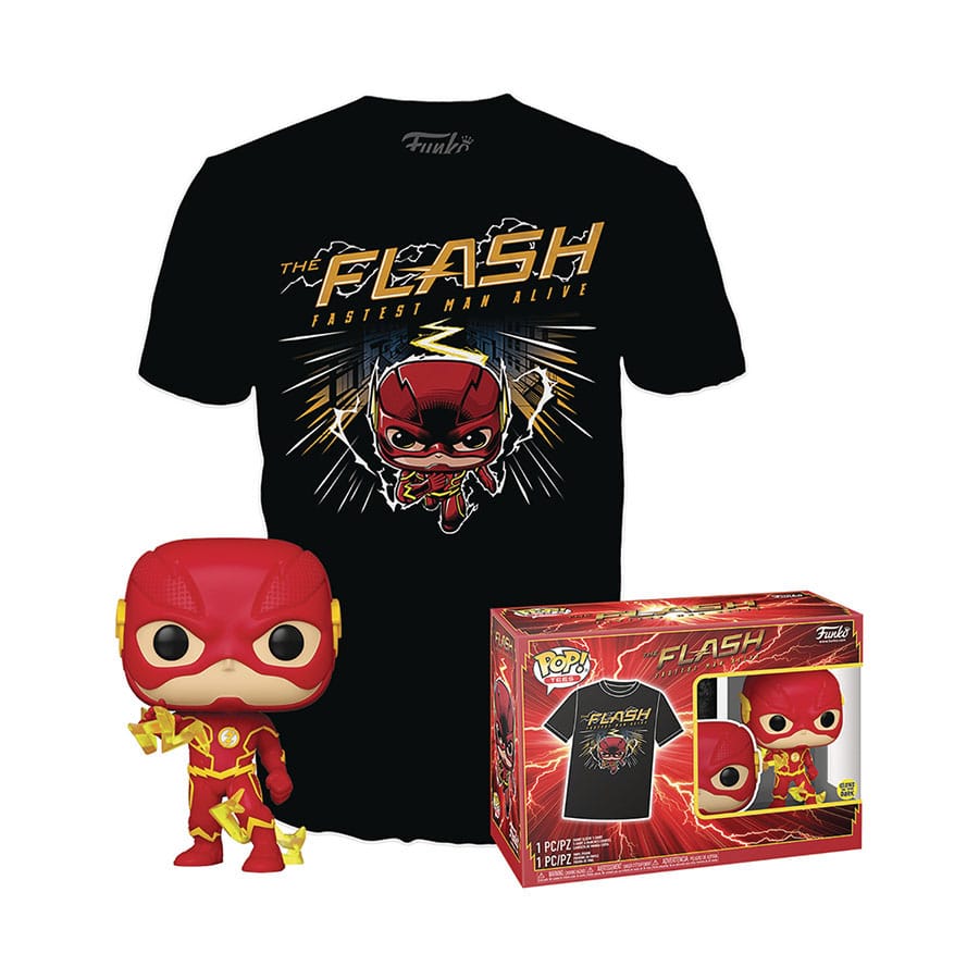 DC Comics POP! & Tee Vinyl Figur & T-Shirt Set The Flash