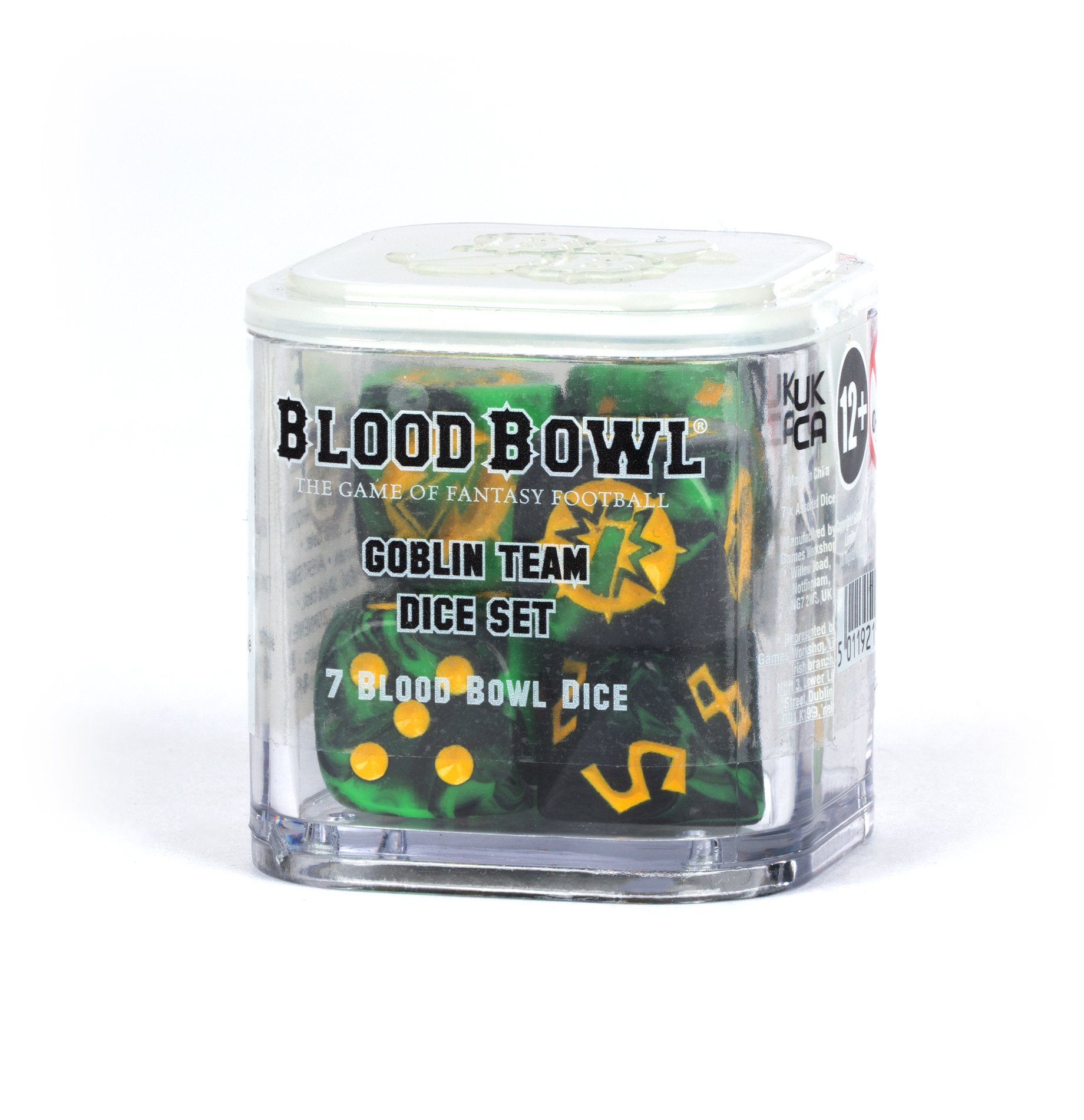 Blood-Bowl-Würfelset für Goblin-Teams