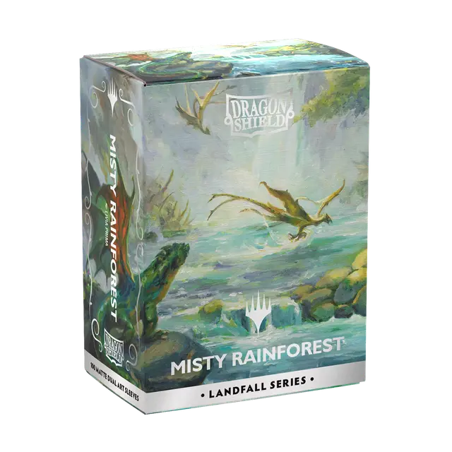 Standart Size Card Sleeves: "Landfall Series" - Misty Rainforest