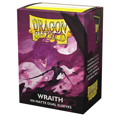 Standart Size Card Sleeves: Matte Dual Sleeves Wraith