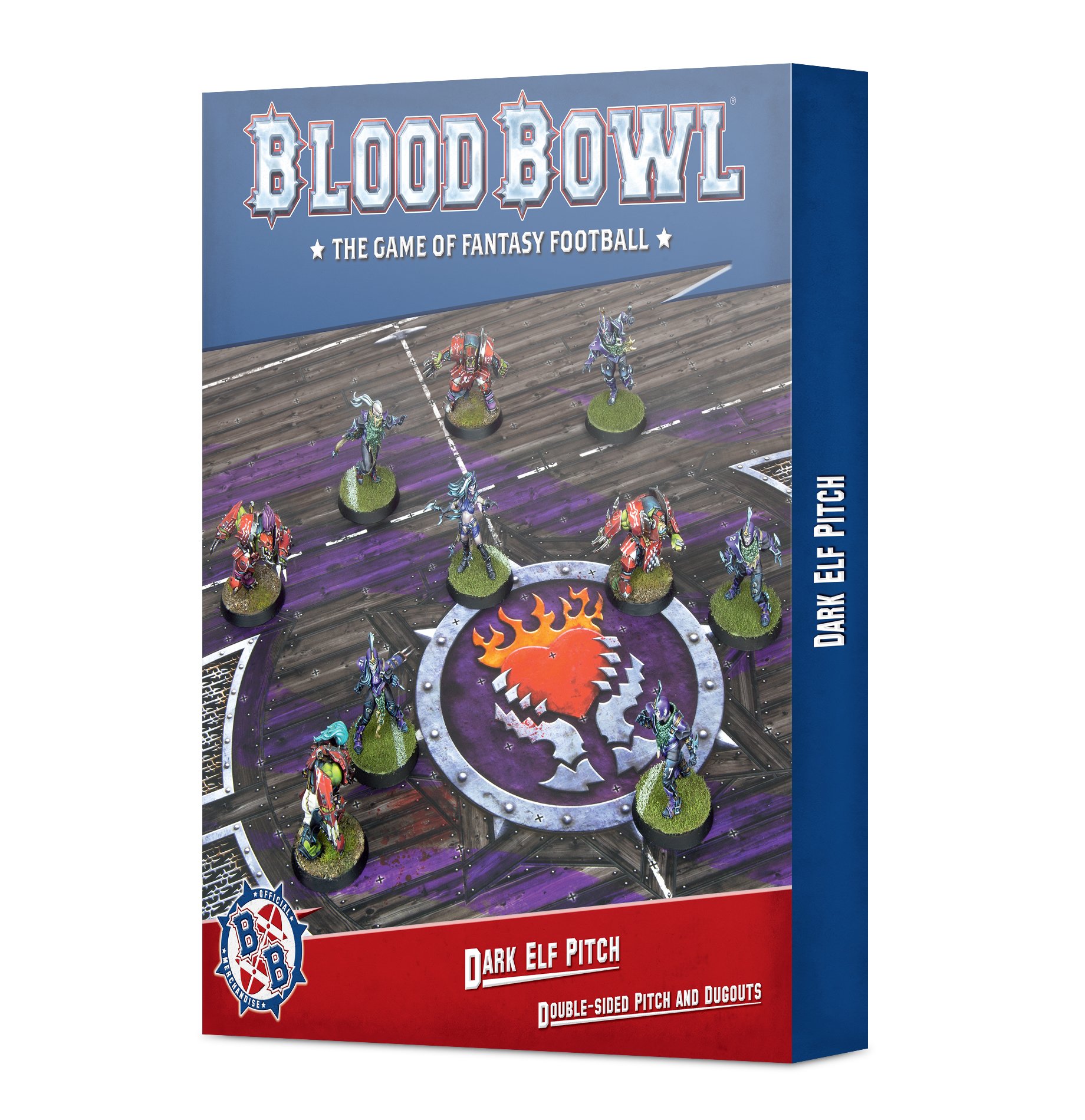 Blood Bowl: Dark Elf Team Pitch & Dugouts